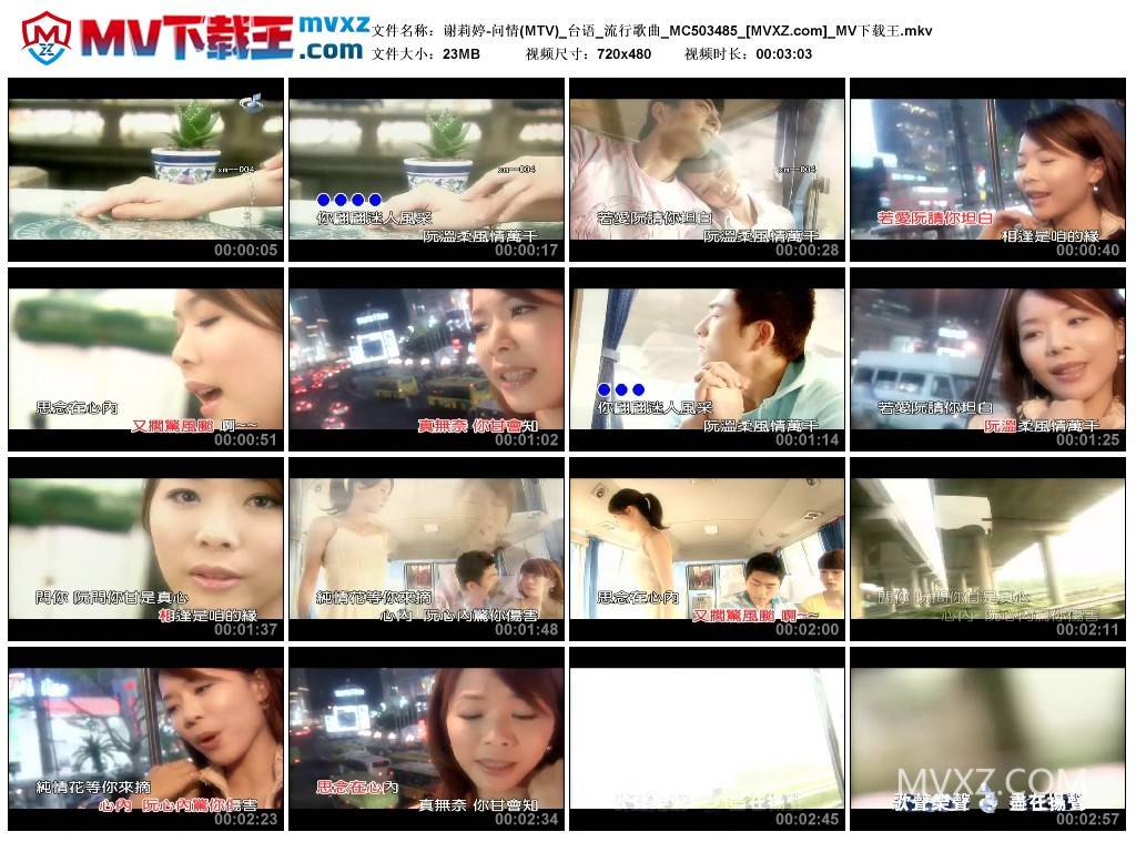 谢莉婷-问情(MTV)_台语_流行歌曲_MC503485